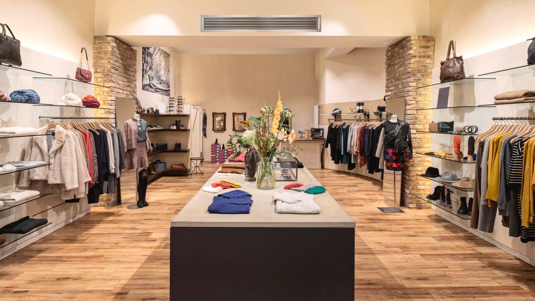 Kanaalventilator in een winkel