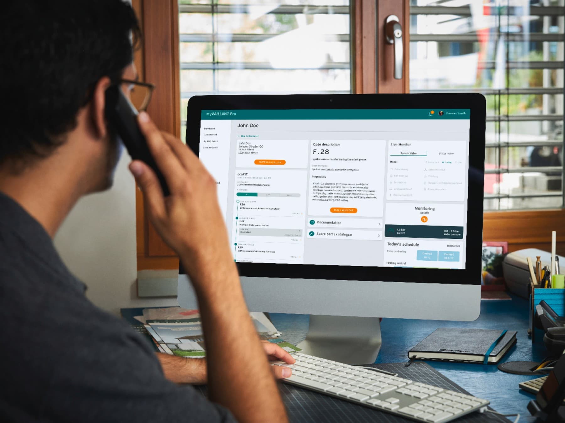 Monitoring op afstand van verwarmingsinstallatie | Vaillant