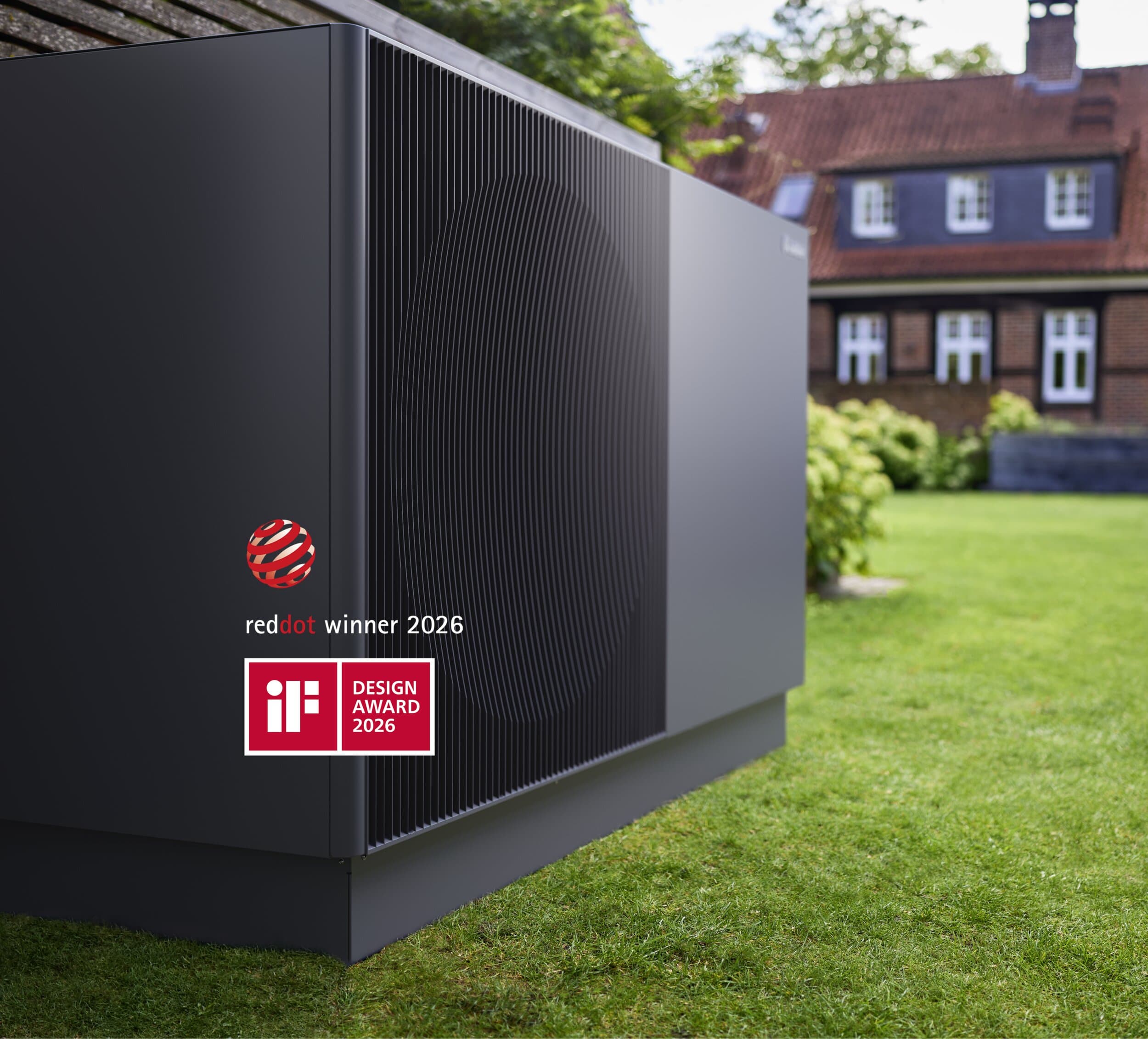 Red dot award logo op aroTHERM perform