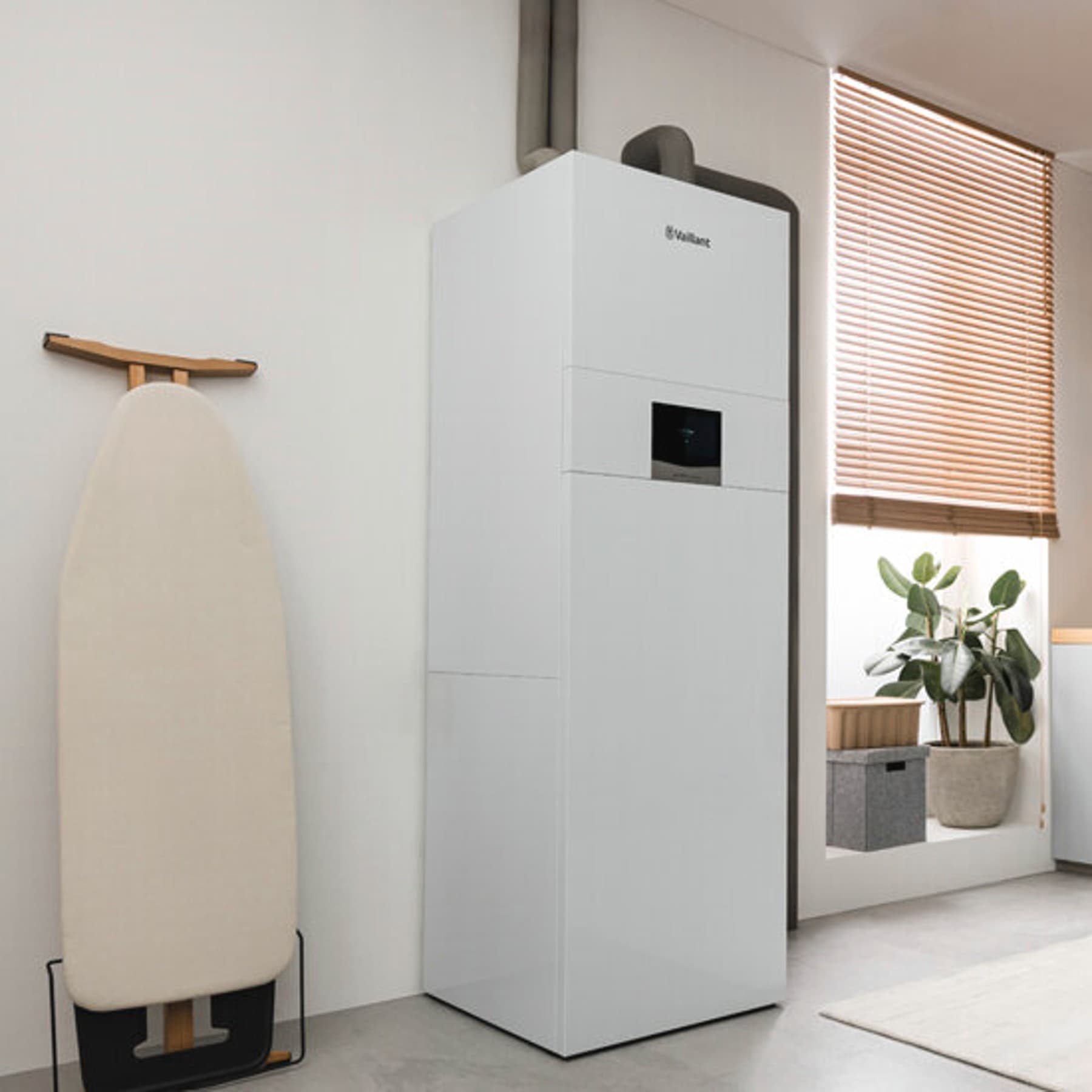 Warmtepomp voor een muur