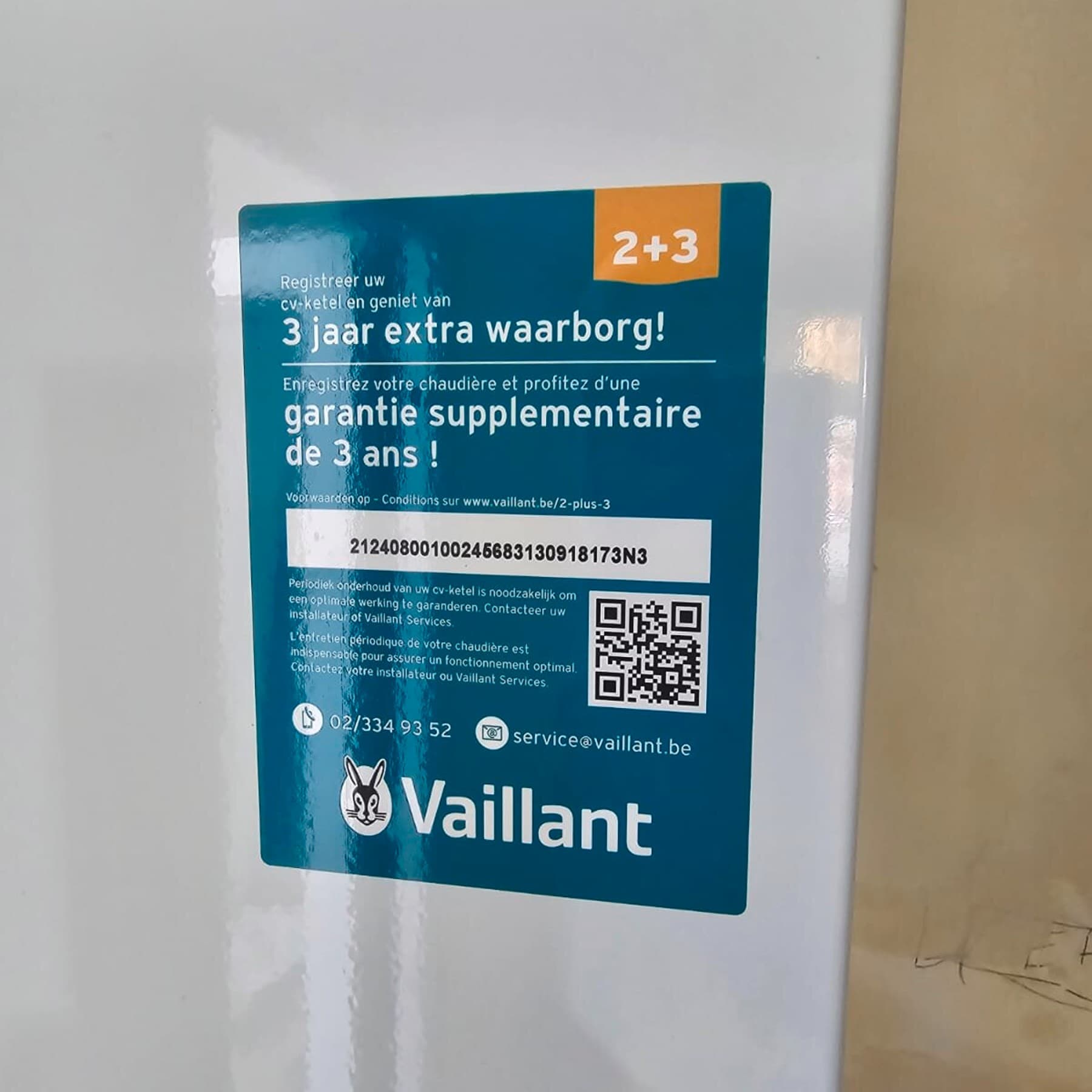 Serienummer ecoTEC plus / exclusive | Vaillant