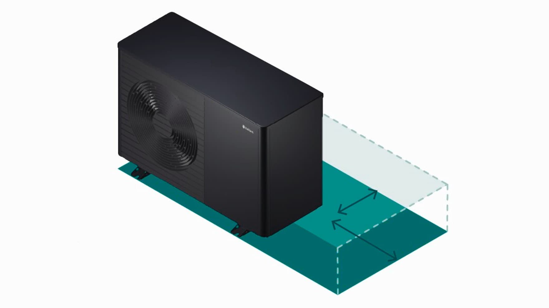 Warmtepompbeschermingszone met Flexible Space Function