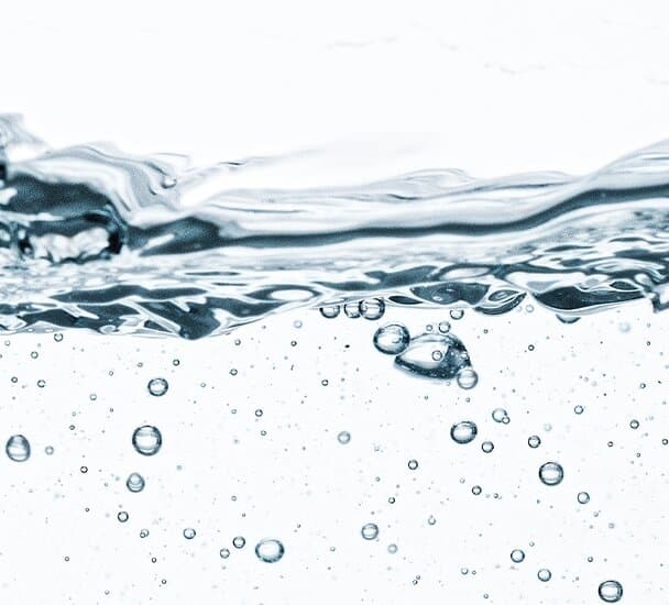 Luchtbellen in water