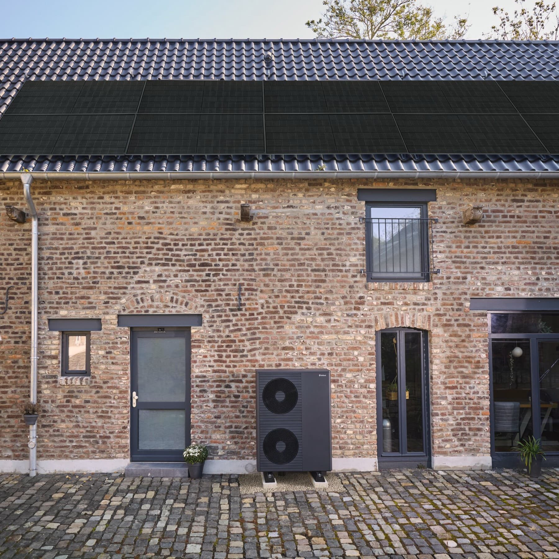 Dak met PV-modules