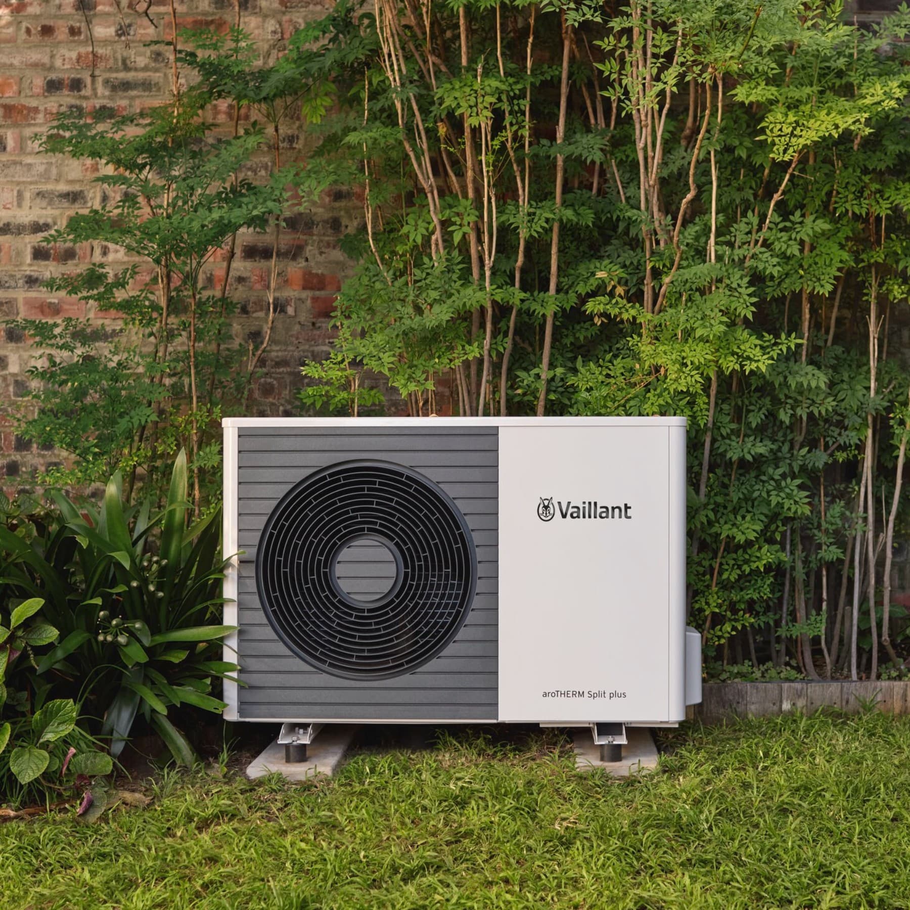Warmtepomp in de tuin