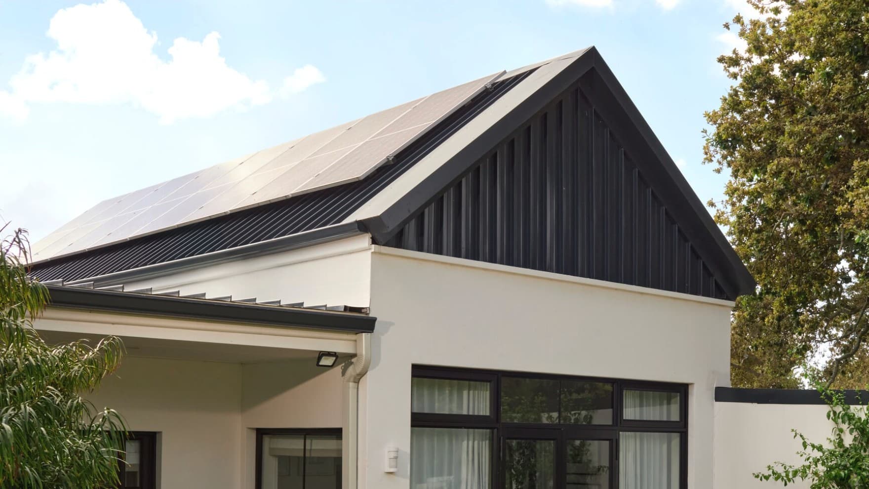 Fotovoltaïsche modules op een dak