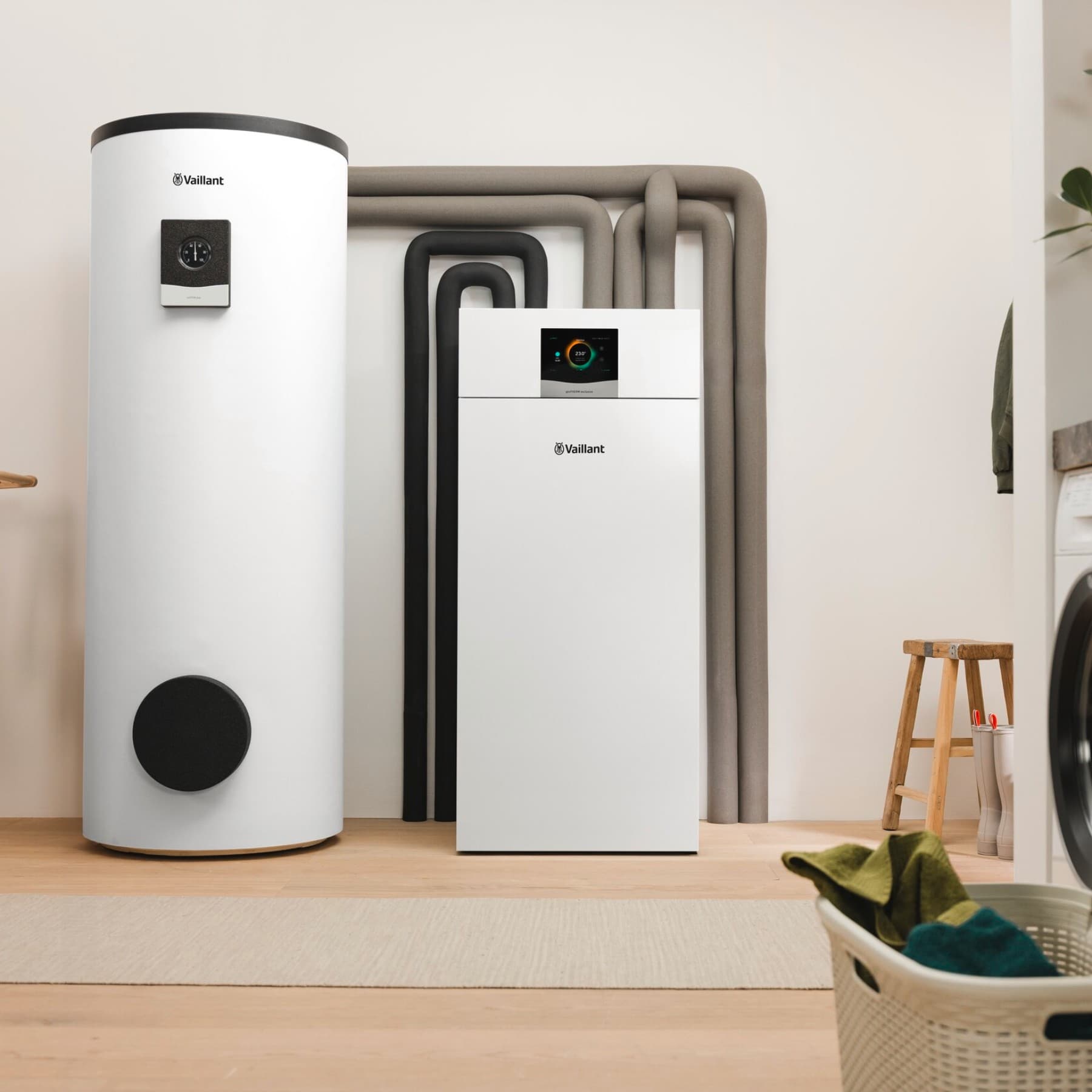 Geothermische warmtepomp geoTHERM exclusive met warmwaterboiler