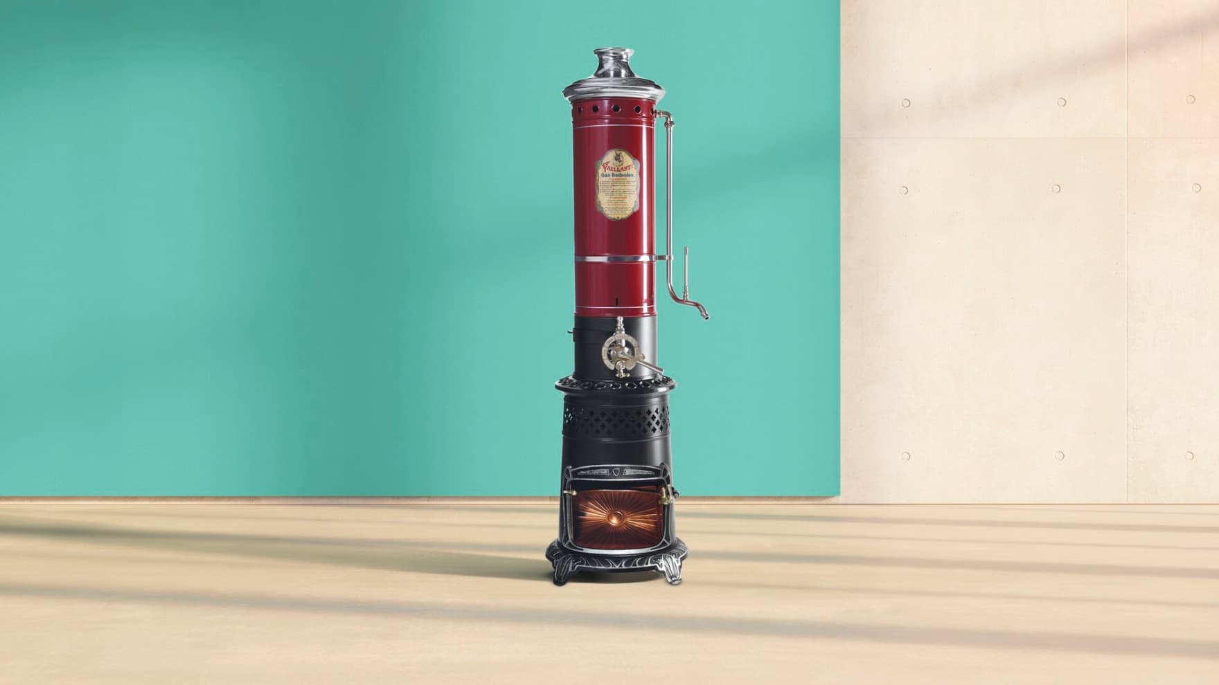 Innovatie van Vaillant: de eerste gesloten gasgestookte badverwarmer uit 1894