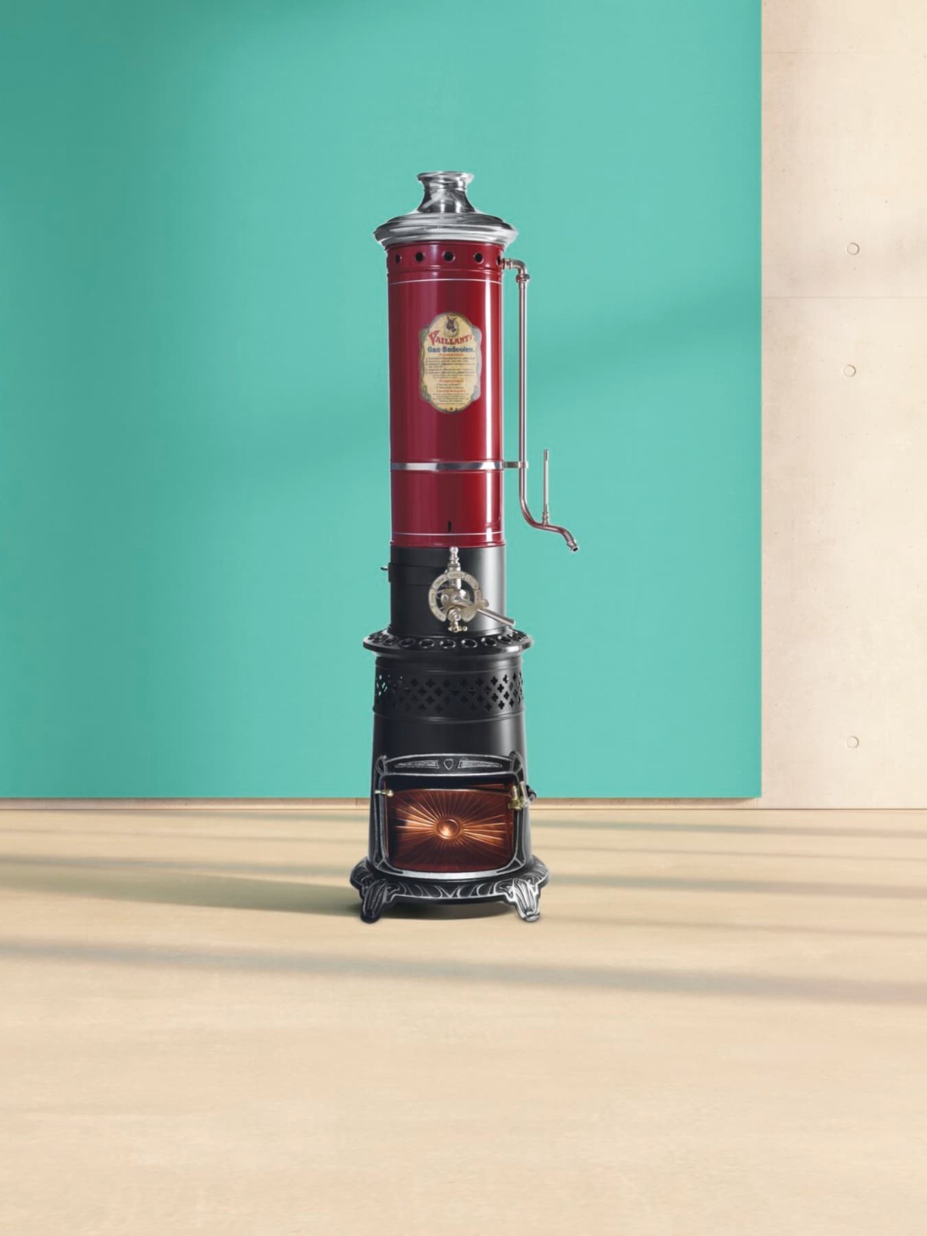 Innovatie van Vaillant: de eerste gesloten gasgestookte badverwarmer uit 1894