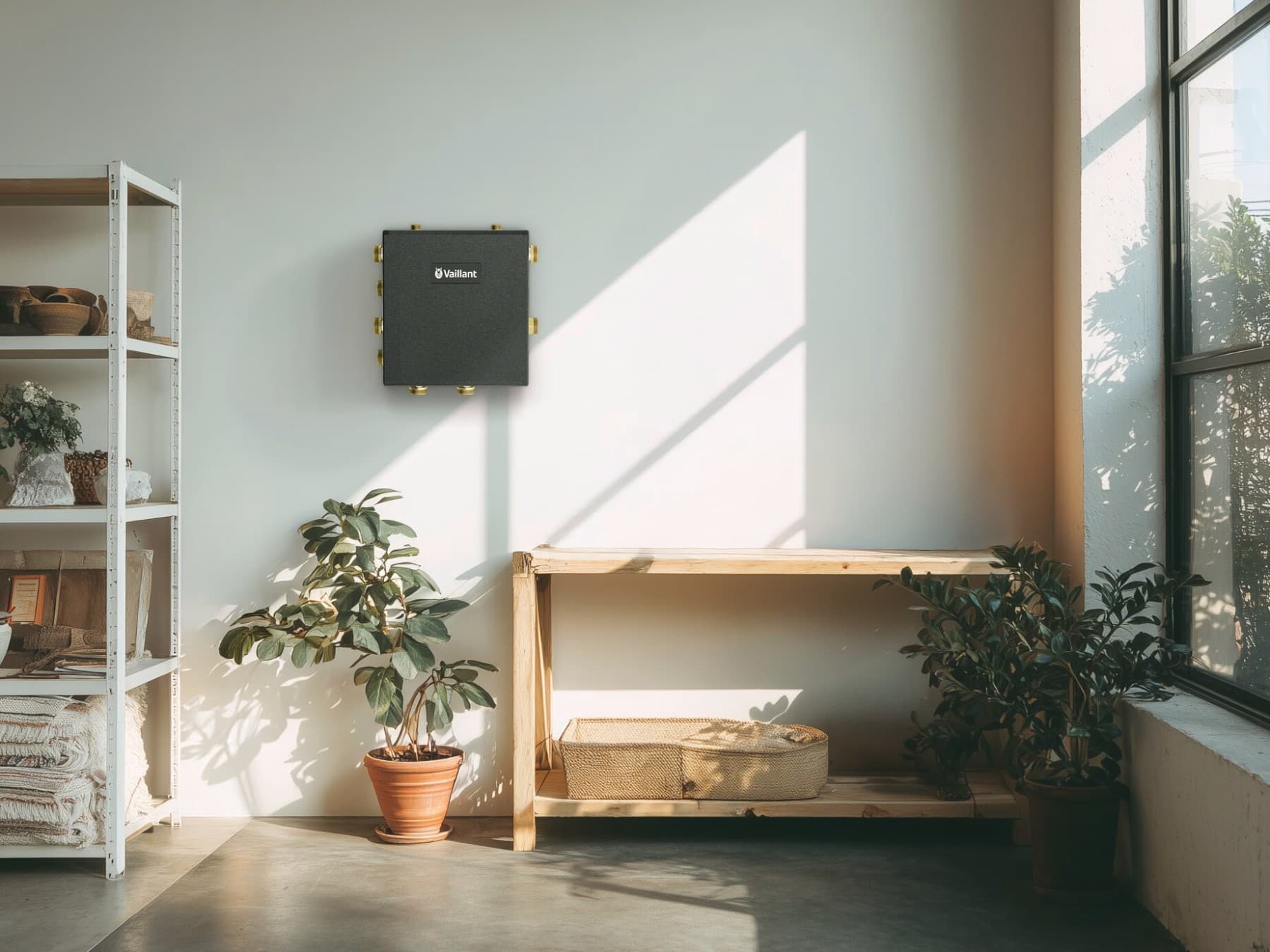 Hybride kit in een woning geïnstalleerd