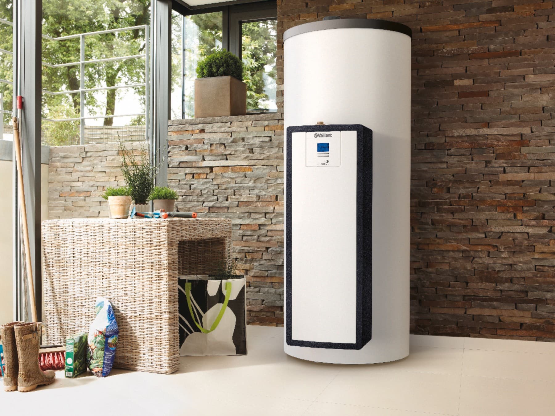 Zonneboiler in woning