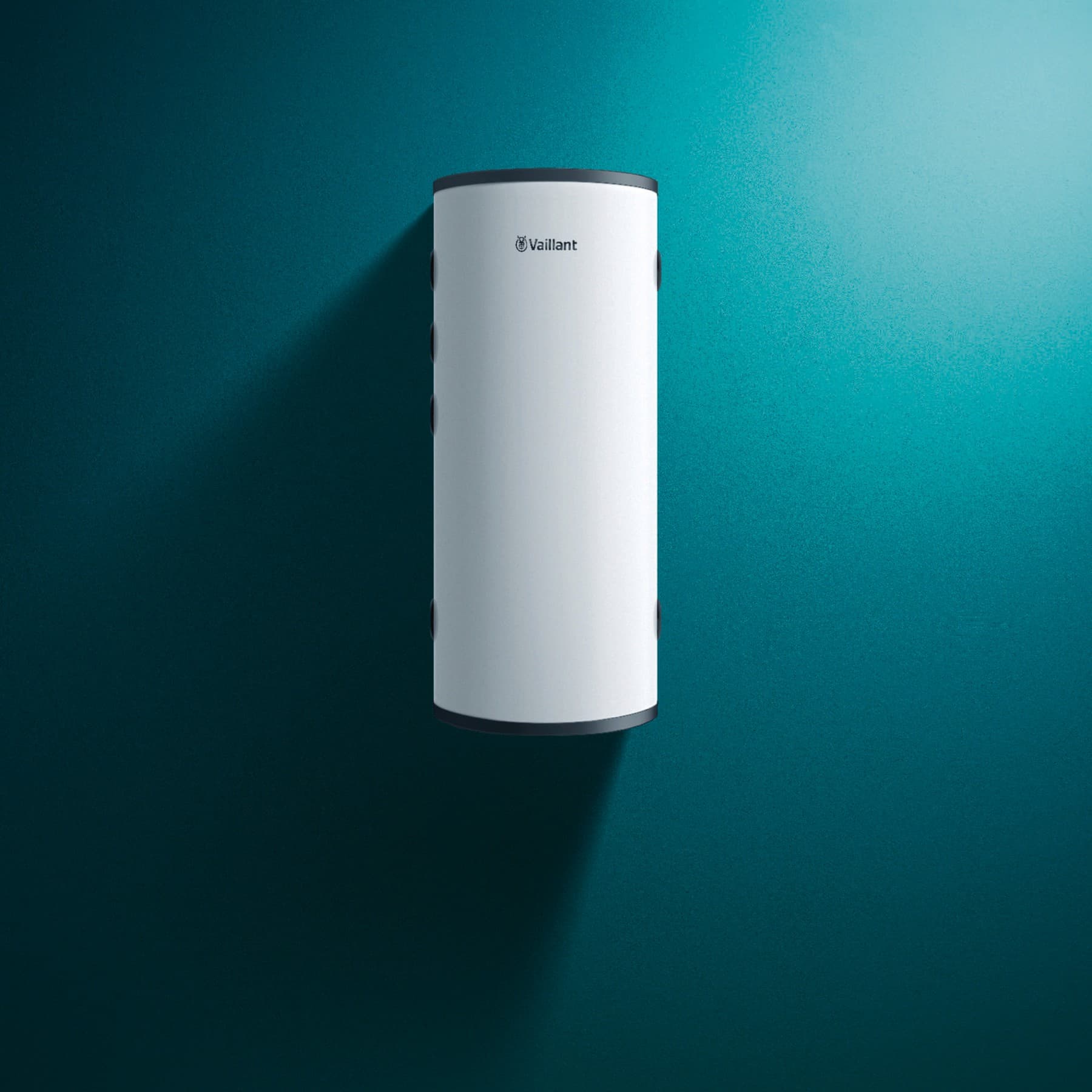 Vaillant buffervat VP45/2 RW tegen een groene achtergrond