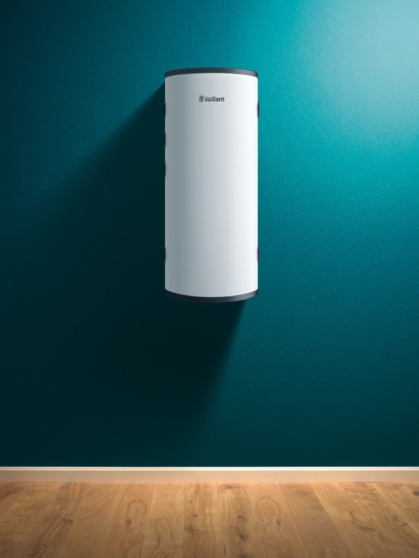 Vaillant buffervat VP45/2 RW tegen een groene achtergrond