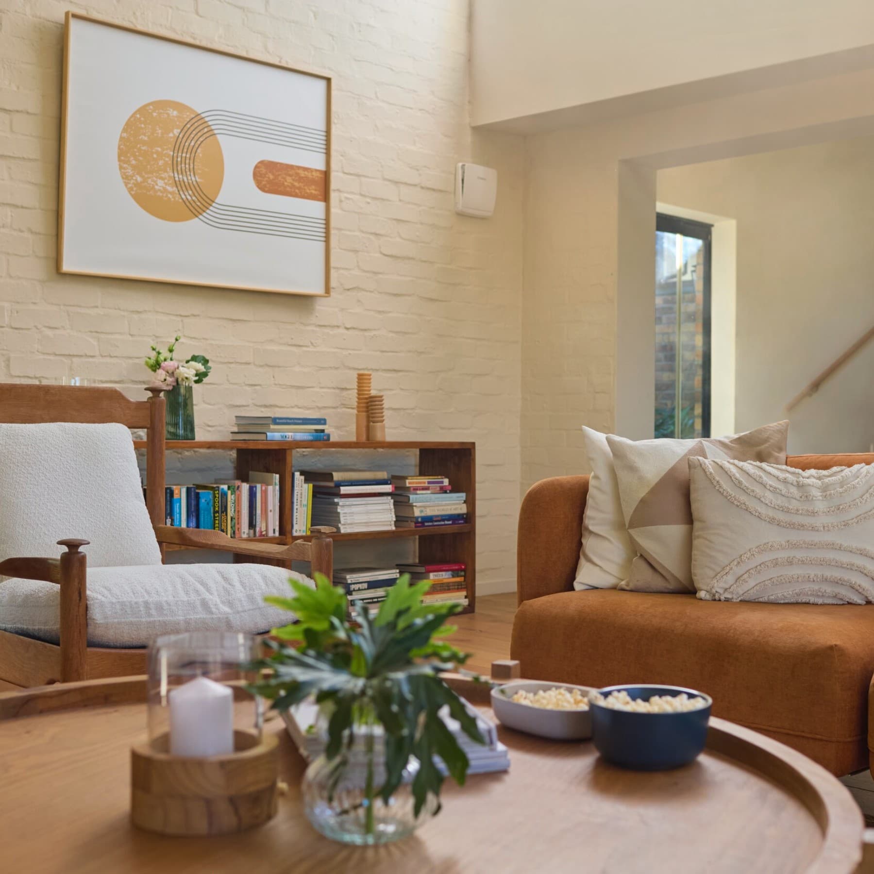 Decentraal ventilatiesysteem in een woonkamer