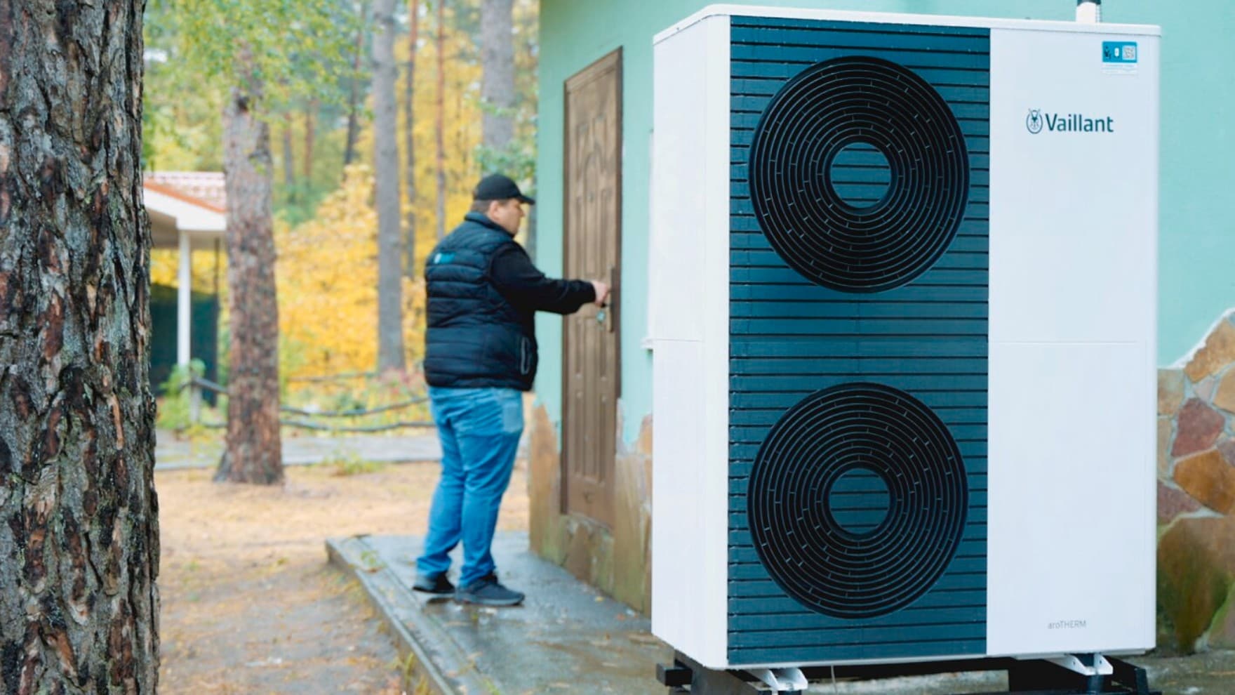 Nieuwe Vaillant-warmtepomp voor een gebouw in het SOS Kinderdorp in Brovary