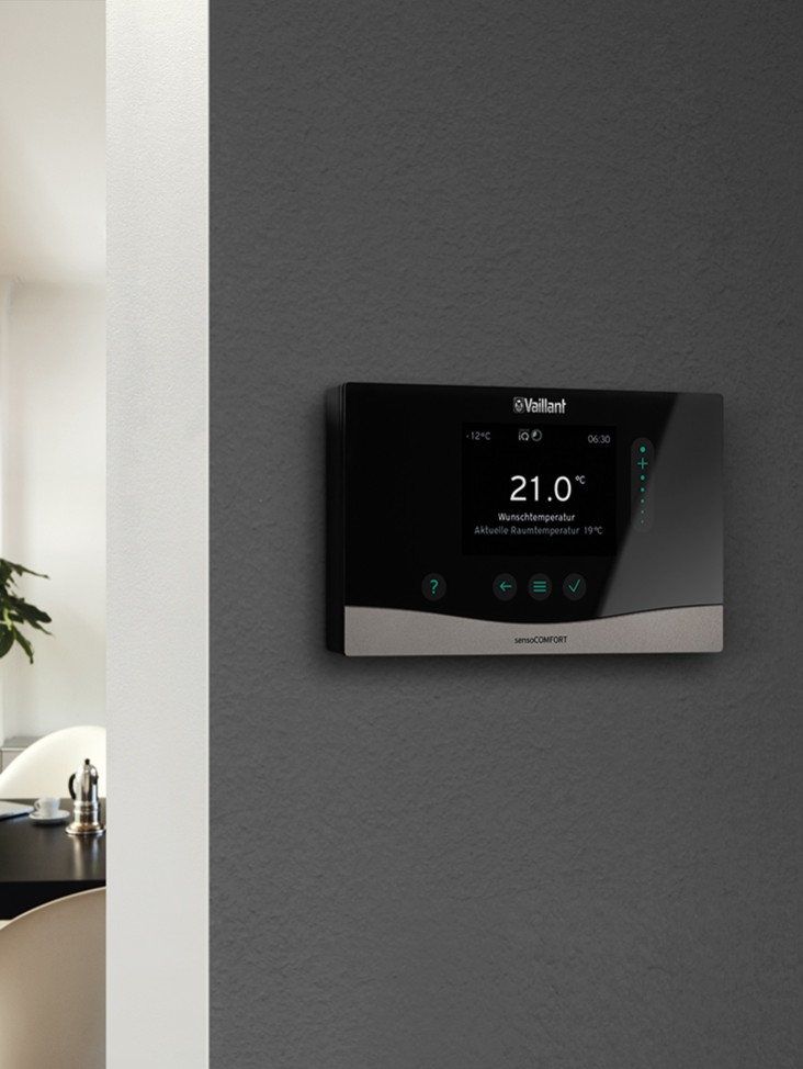 Labe zag Haas vSMART slimme thermostaat en vSMART-app - Vaillant